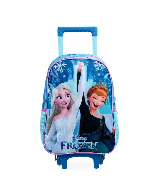 Kit Mochila Escolar Com Rodinhas Frozen + Lancheira e Estojo