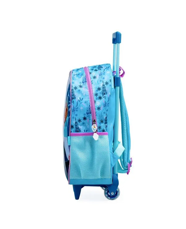 Kit Mochila Escolar Com Rodinhas Frozen + Lancheira e Estojo