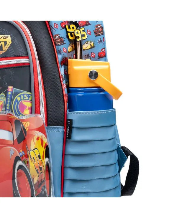 Kit Mochila de Rodinha Carros e Lancheira Térmica