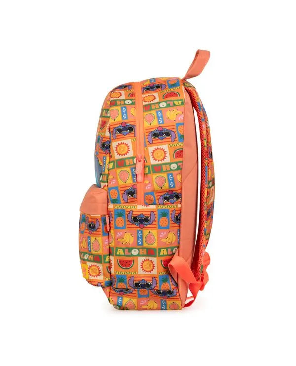 Kit Mochila Stitch Tropical + Necessaire + Lancheira Térmica