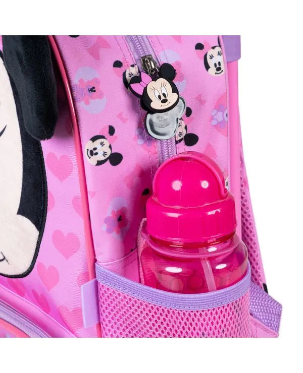 Kit Mochila Escolar Minnie Baby com Rodinhas + Lancheira