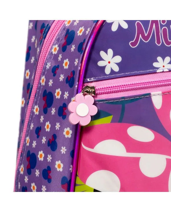 Kit Mochila de Rodinha Minnie + Lancheira Térmica + Estojo