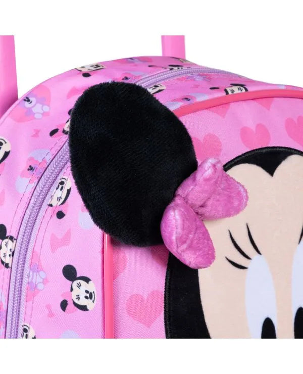 Kit Mochila Escolar Minnie Baby com Rodinhas + Lancheira