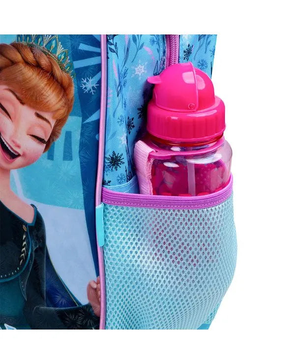 Kit Mochila Escolar Com Rodinhas Frozen + Lancheira e Estojo