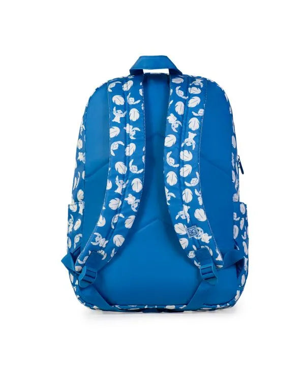 Kit Mochila e Necessaire Feminina Stitch Happiness Azul