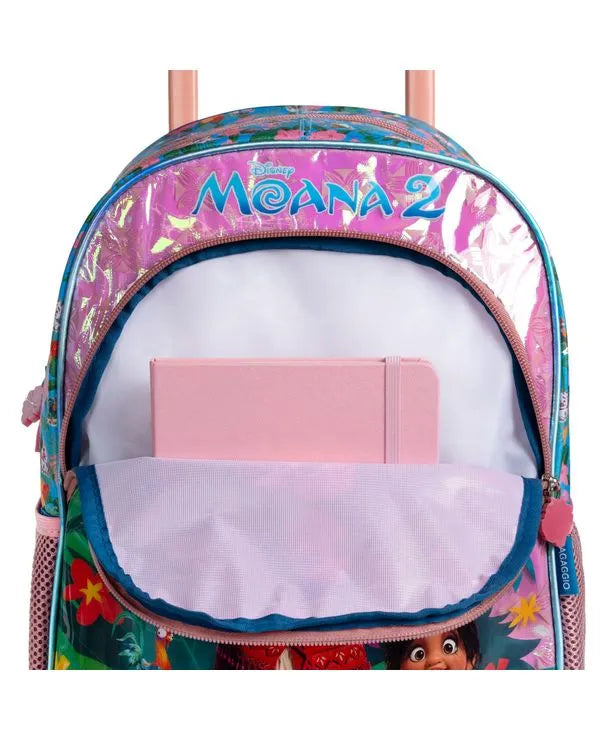 Kit Mochila de Rodinha Moana + Lancheira Térmica + Estojo