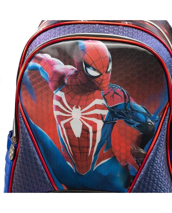 Kit Mochila de 4 Rodinhas + Lancheira Térmica + Estojo Homem Aranha