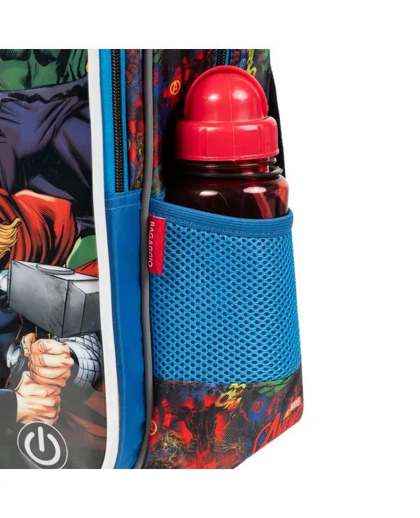 Kit Mochila + Lancheira + Estojo Vingadores