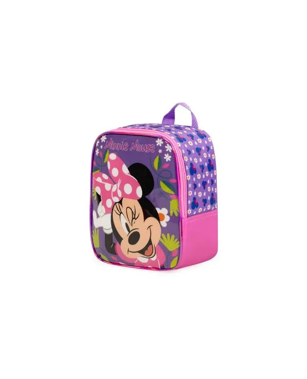 Kit Mochila de Rodinha Minnie + Lancheira Térmica + Estojo