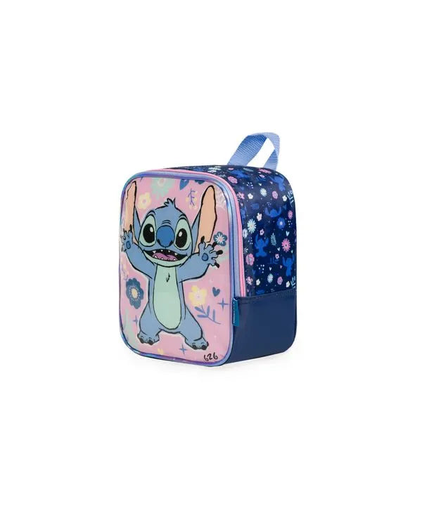 Kit Mochila de Rodinha Stitch + Lancheira Térmica + Estojo