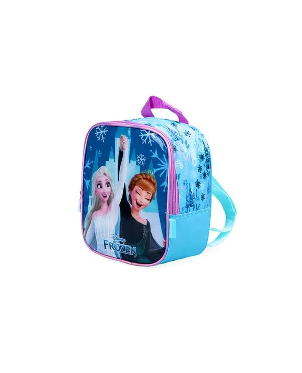 Kit Mochila Escolar Com Rodinhas Frozen + Lancheira e Estojo