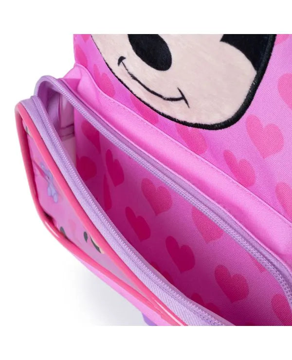 Kit Mochila Escolar Minnie Baby com Rodinhas + Lancheira