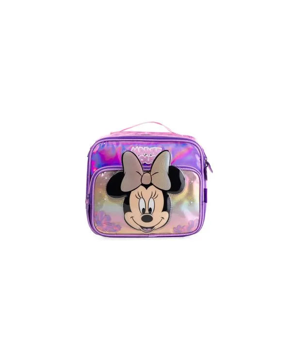 Kit Mochila de Rodinha Minnie + Lancheira Térmica + Estojo