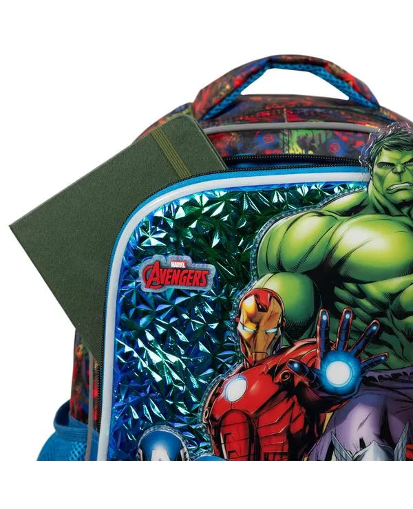 Kit Mochila + Lancheira + Estojo Vingadores