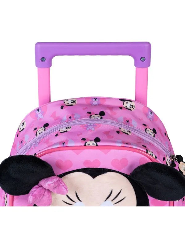 Kit Mochila Escolar Minnie Baby com Rodinhas + Lancheira