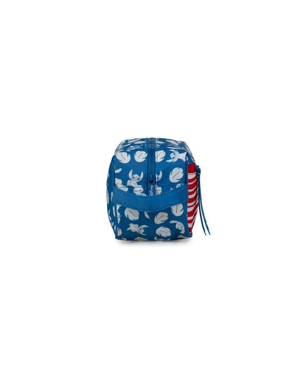 Kit Mochila e Necessaire Feminina Stitch Happiness Azul