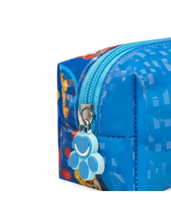 Kit Mochila de Rodinha + Lancheira Térmica + Estojo-  Patrulha Canina Chase e Equipe Azul