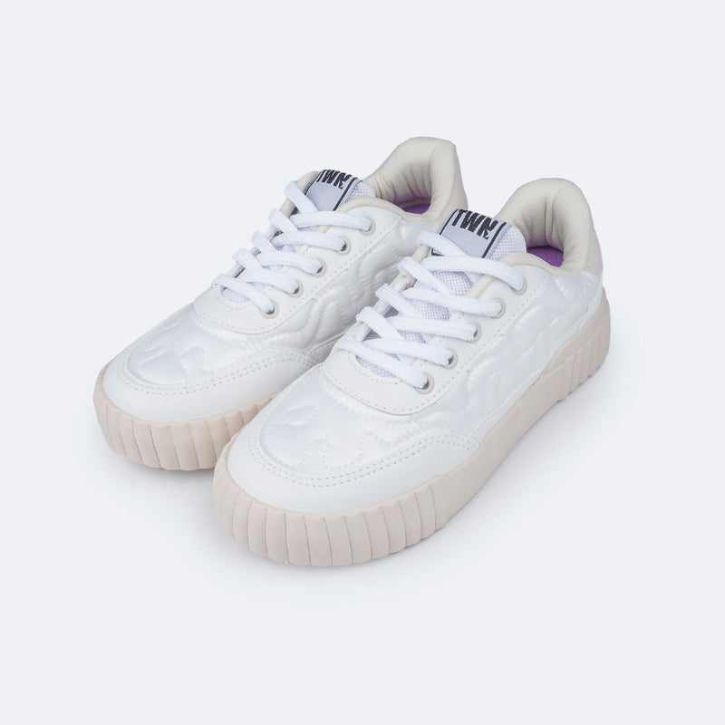 Tênis Feminino TWN Liriah Matelassê Comfy Branco