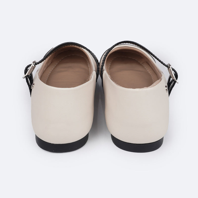 Sapatilha Infantil Pampili Ballet Cap Toe Nude e Preta