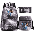 Kit Mochila + Lancheira + Estojo Messi