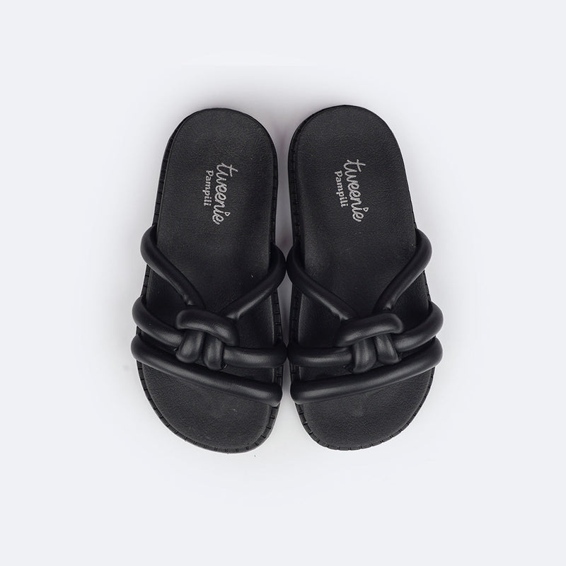 Sandália Slide Feminina TWN Zaya Comfy Preta