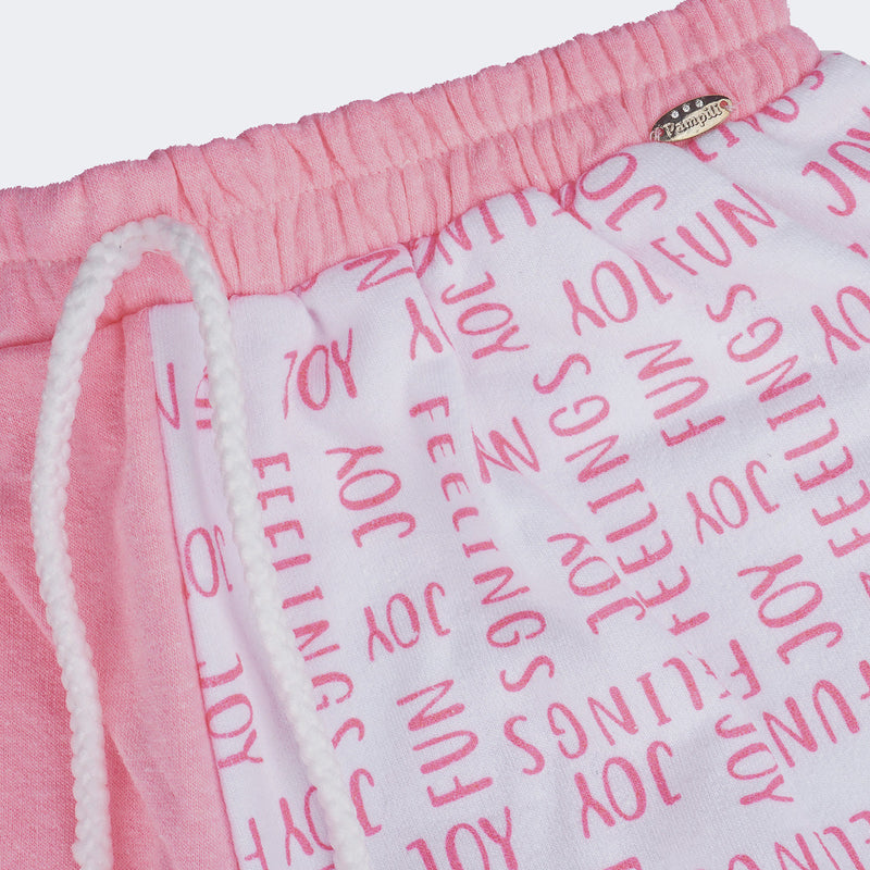 Short Infantil Pampili Feelings Rosa Neon