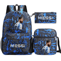 Kit Mochila + Lancheira + Estojo Messi