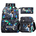 Kit Mochila + Lancheira + Estojo Messi