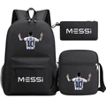 Kit Mochila + Lancheira + Estojo Messi