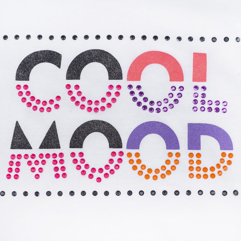 Camiseta Infantil Pampili Cool Mood Branca Colorida