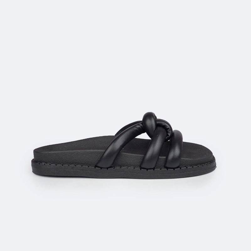 Sandália Slide Feminina TWN Zaya Comfy Preta