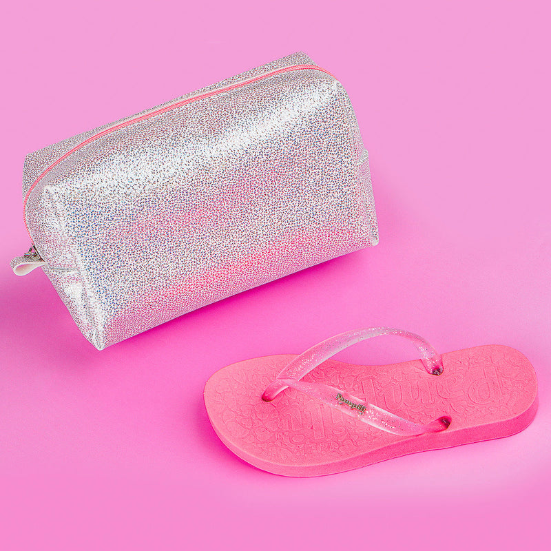 Chinelo Infantil Pampili Love Pink Fluor - Vem com necessaire!