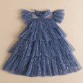 Vestido infantil tule camadas