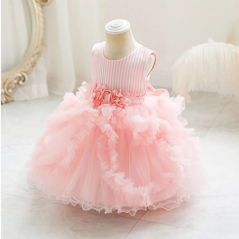 Vestido tutu com flores