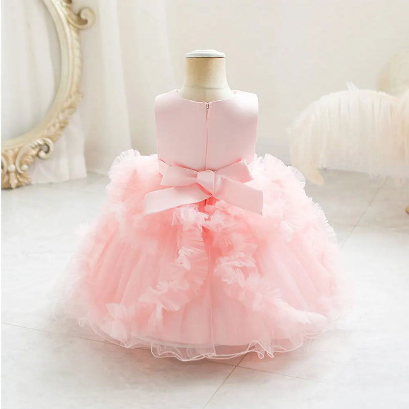 Vestido tutu com flores