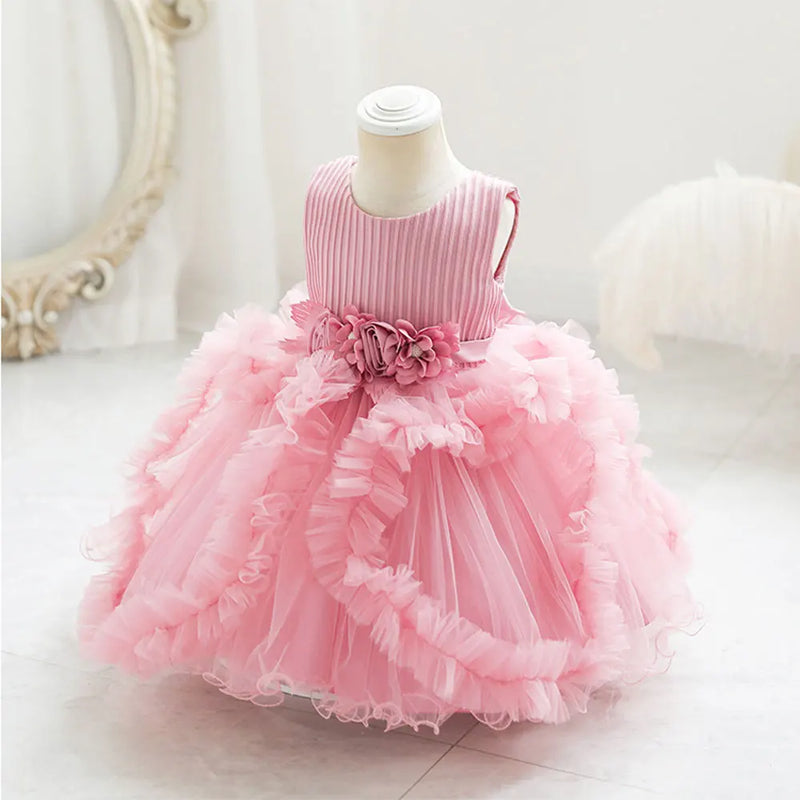 Vestido tutu com flores