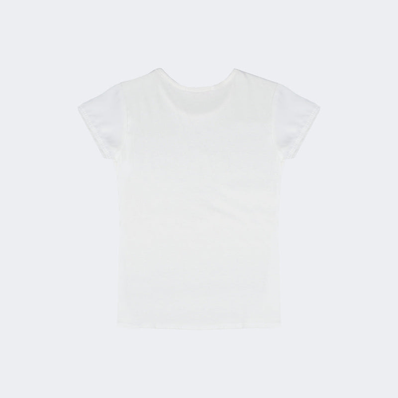 Camiseta Infantil Pampili com Strass Off White