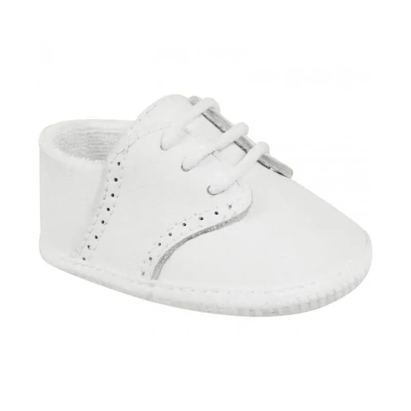 Sapato de berço de veado bebê, branco - tamanho 3 (6-9M)