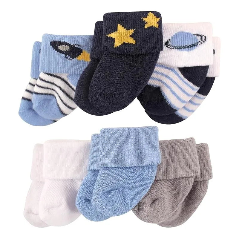 Baby Vision - Terry Sock 6Pk, Space