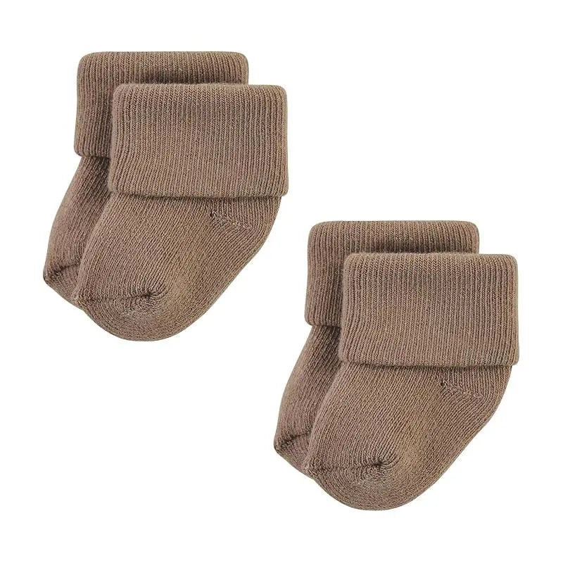 Baby Vision - Terry Socks 8Pk, Solid Beige/Brown