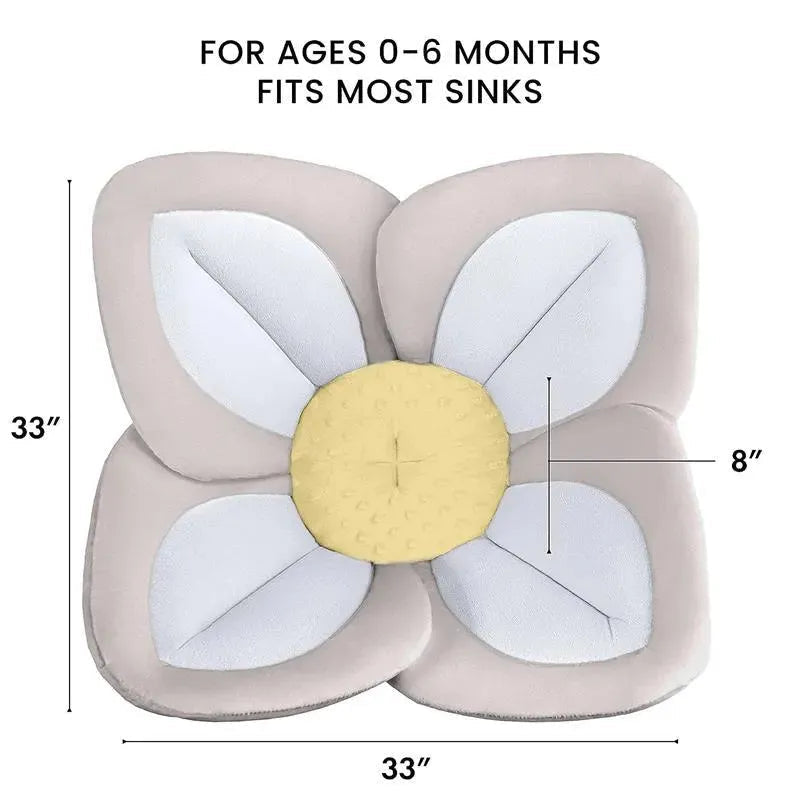 Blooming Bath - Tapete de banho com flor de lótus, almofada para pia, argila