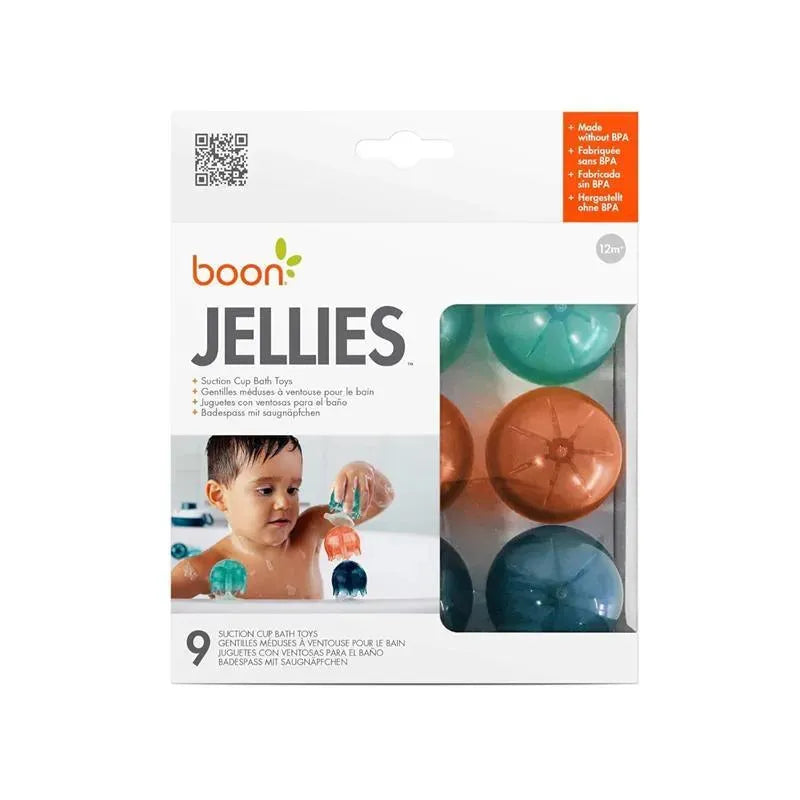 Boon - Brinquedo de banho infantil Jellies, azul marinho e coral