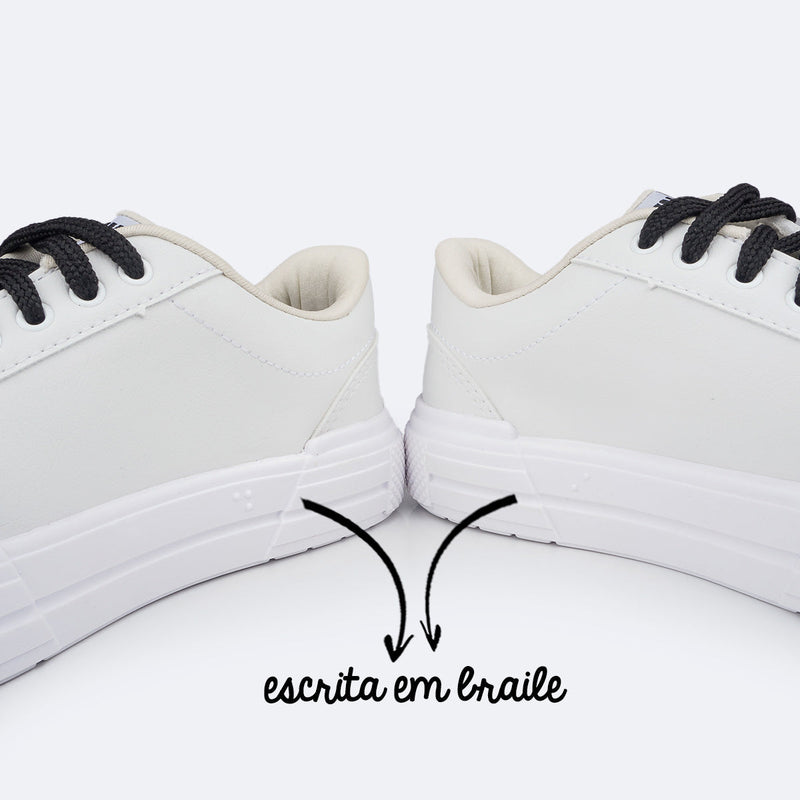 Tênis Feminino TWN Space Bordado Branco