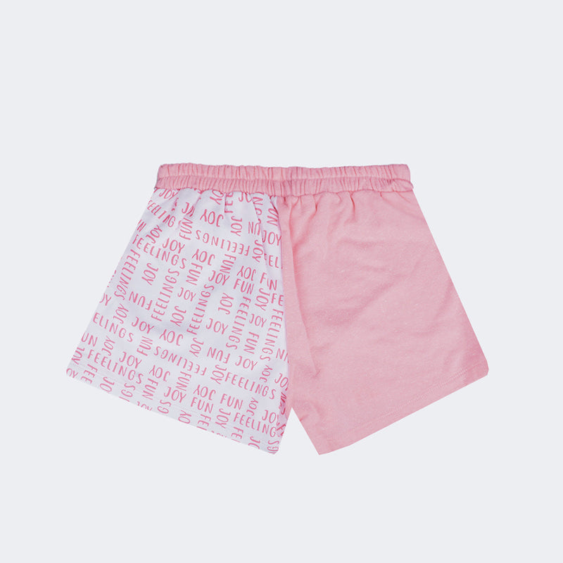 Short Infantil Pampili Feelings Rosa Neon