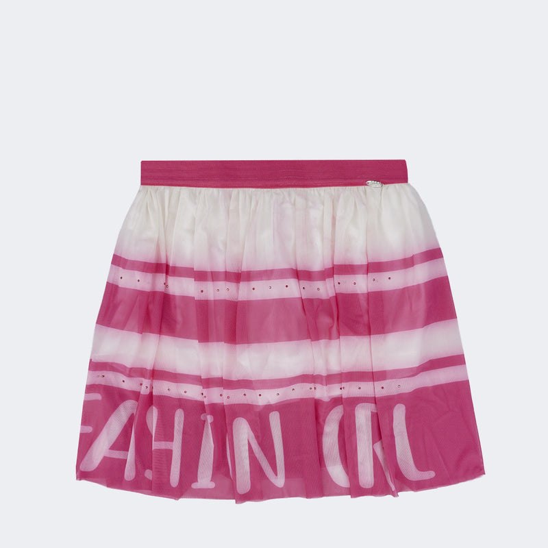 Short Saia Infantil em Tule Pampili Fashion Girl Pink