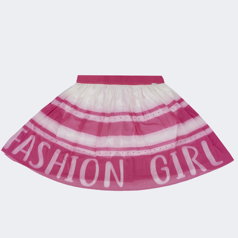 Short Saia Infantil em Tule Pampili Fashion Girl Pink