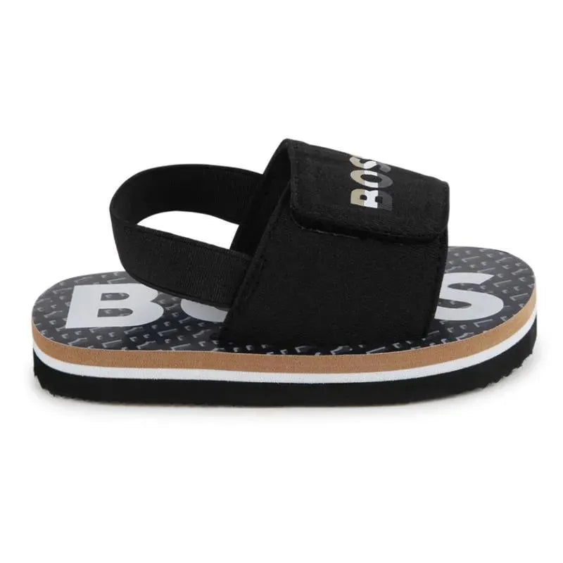 Hugo Boss Baby - Aqua Slides Menino, Preto E Bege