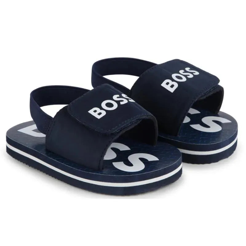 Hugo Boss Baby - Aqua Slides Menino, Azul Marinho