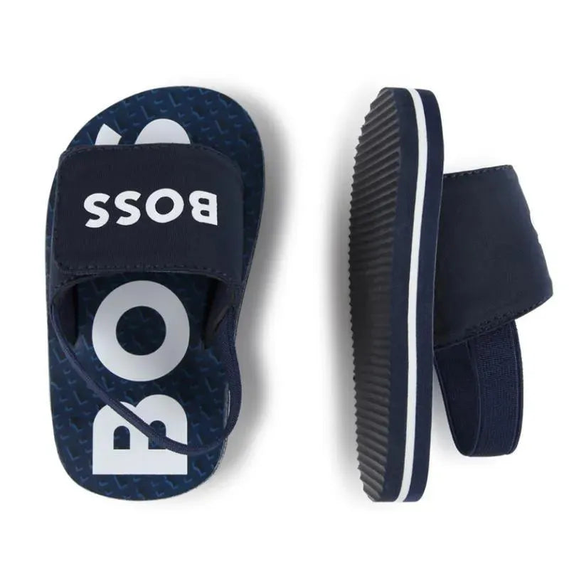 Hugo Boss Baby - Aqua Slides Menino, Azul Marinho