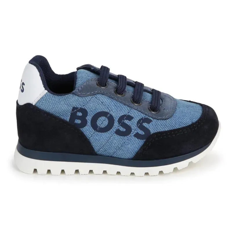 Hugo Boss Baby - Tênis jeans menino, azul marinho